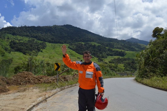 kurz vor der Passhöhe, das Atmen fällt spürbar schwer