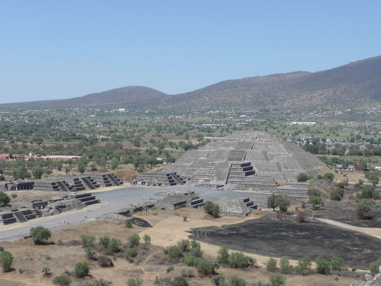 Aussicht von der Pyramid del Sol