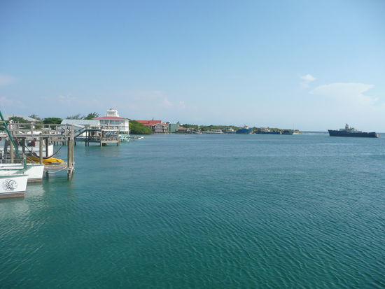 Aussicht von der Tauchschule aus