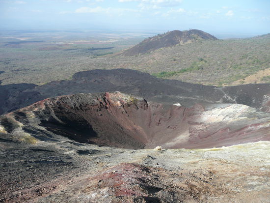 Krater des letzten ausbruchs