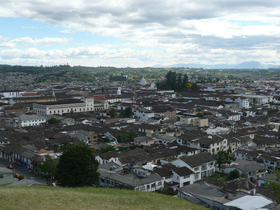 Aussicht auf das Zentrum von Popayan