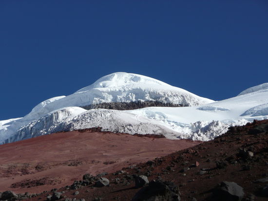 Blick vom Refugio zum Cotopaxi