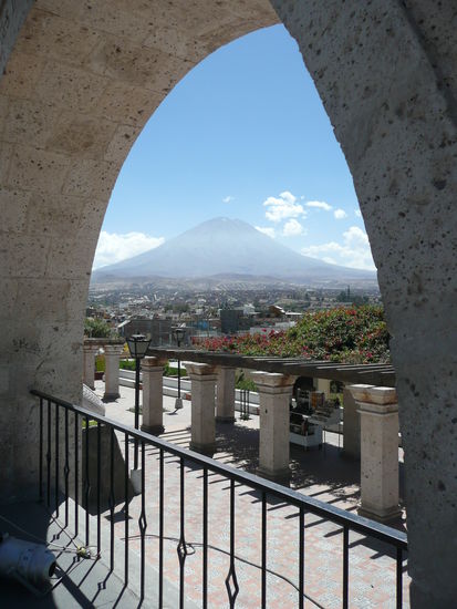 Aussicht auf den Vulkan Misti