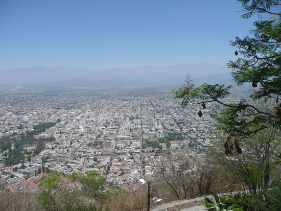 Die Aussicht vom Cerro San Bernardo