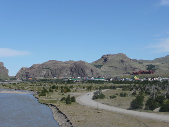 Blick auf El Chalten auf dem Rueckweg