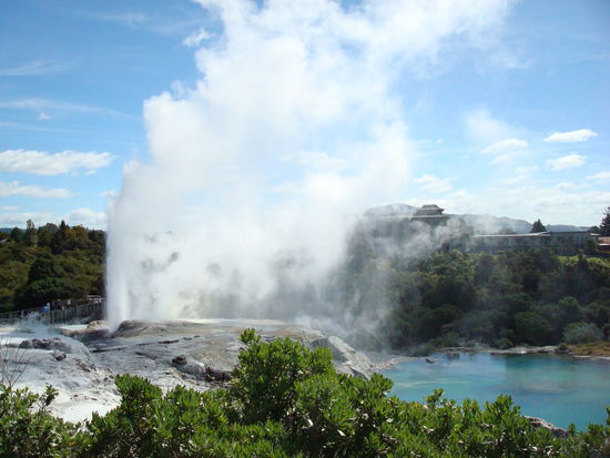 Auch in Rotorua, spritzender Gaisier