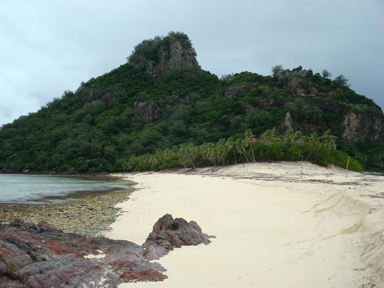 Der Strand im ganzen