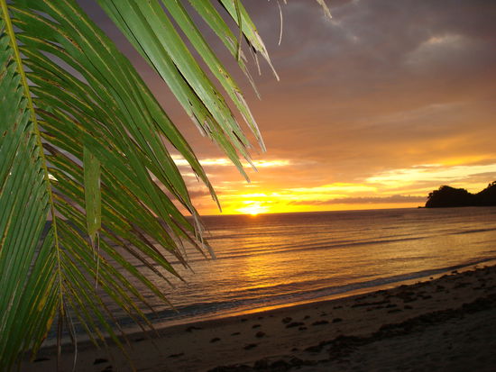 Sonnenuntergang auf Naviti