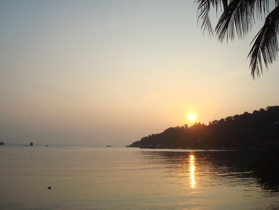 Ausblick von unserer "kostenloser" Unterkunft (Am Abend)