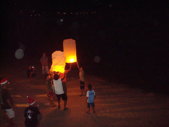 Gluecksballone zu Weihnachten
