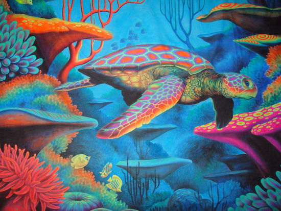 Eines der vielen Dokobilder auf der Silvesterparty