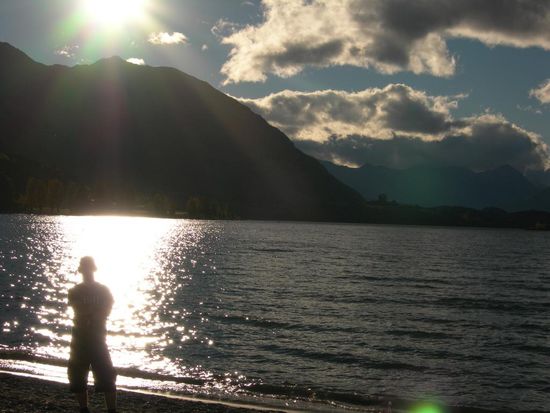 Schattenbild am Lake Wanaka