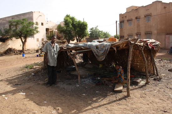 Diese steht mitten im Stadtviertel und ist gleichzeitig Werkstatt