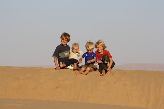 Fahrpause in den Dünen