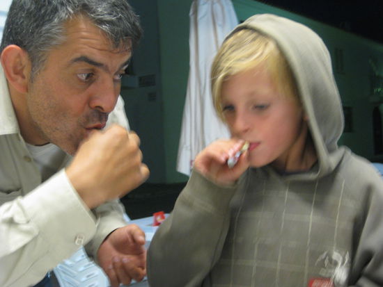 Schnecken zu probieren