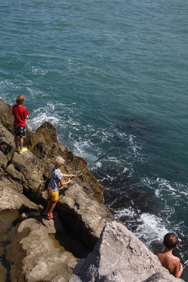 die kinder konnten angeln