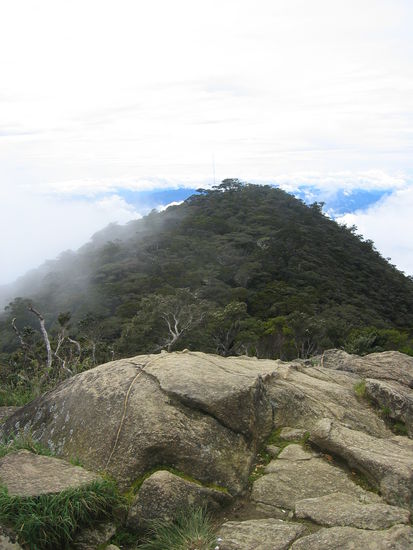 Teilweise schon über den Wolken....