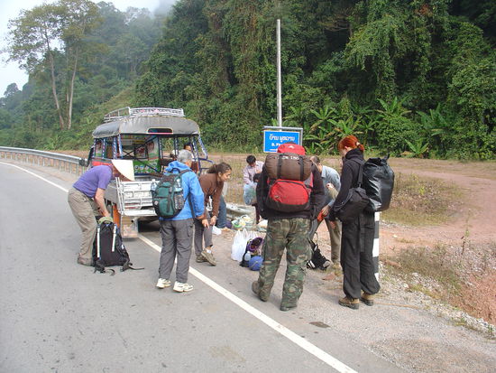 Hier wurden wir ausgeladen um in den Dschungel vorzustossen.