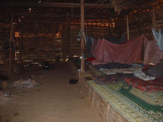 Die Huete von innen, war mehr als ok fuer eine Nacht !