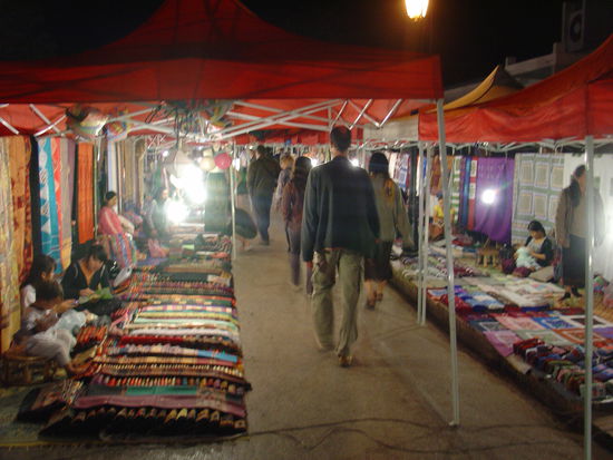 Nachtmarket von Luang Prabang.