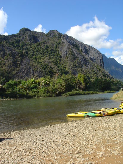 Hier war der Einstiegspunkt zum tubing..