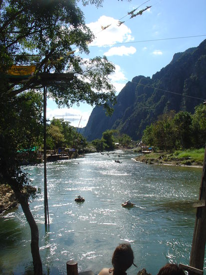 Ausblick auf die naechsten Bars &amp; Startpunkt eines "Swings" (oben links)