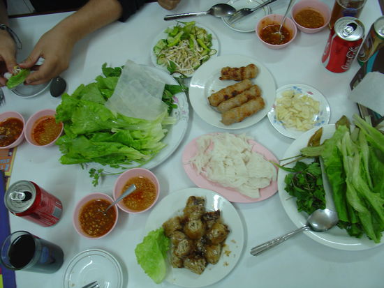 Unser erstaunlich gutes Abendessen...