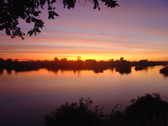 Sonnenuntergang von meinem Bungalow... hammer !