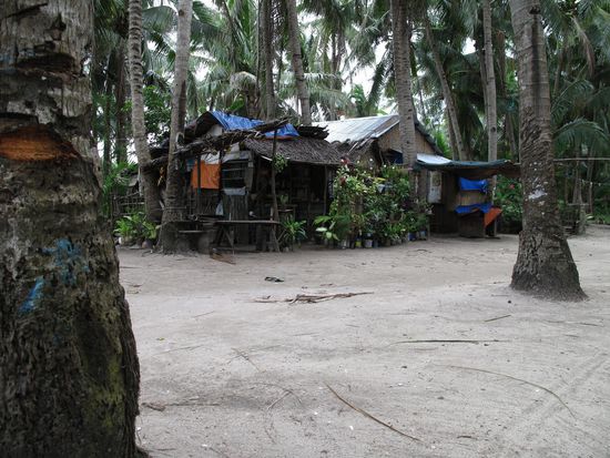 Eine Huette der Inselbewohner...