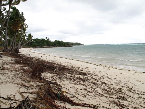 Einsame Beach... auf der Ostseite der Insel.