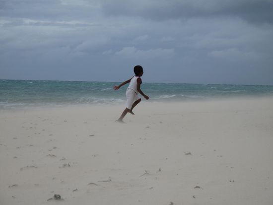 Hier sieht man ein wenig, wie stark der Wind wehte...