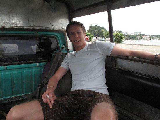 Mitfahrgelegenheit in's Stadtzentrum... echt gemuetlich !