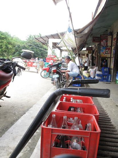 Unser kurzer Stop um etwas zu trinken...