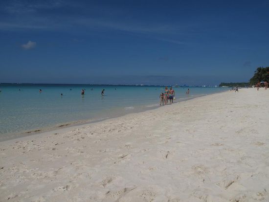 Und die 3.8 KM lange Beach am ersten Tag...