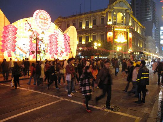 Auf dem Weg zu den Casinos....