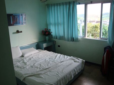 Mein Zimmer im "Tourist Inn" in Legaspi... ohne Klimaanlage !