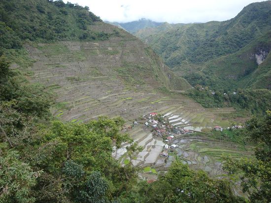 So sah es aus als ich nach ueber einer Stunde Abstieg in Batat ankam.