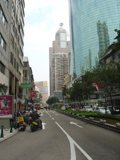 Auf dem Weg von meiner Unterkunft in Richtung der Casinos.