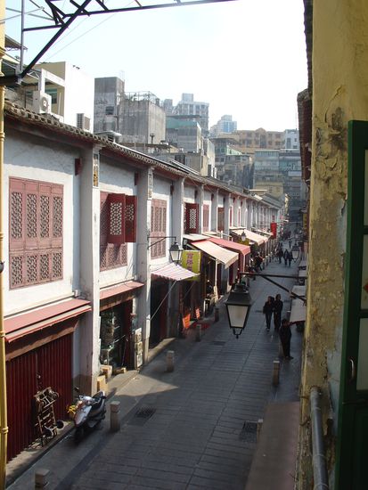Blick von meinen Balkon am folgenden Morgen.