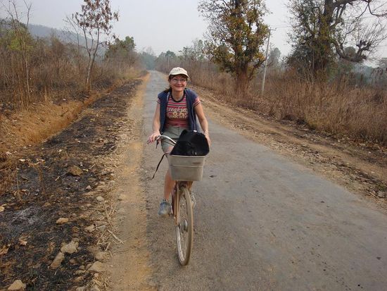 Meine Mutter auf dem Weg zu den "Hotsprings"...
