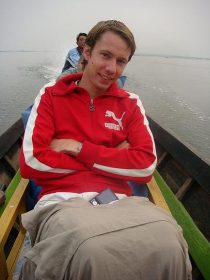 Morgens auf unserem Boot... uns alles war ein wenig kalt.