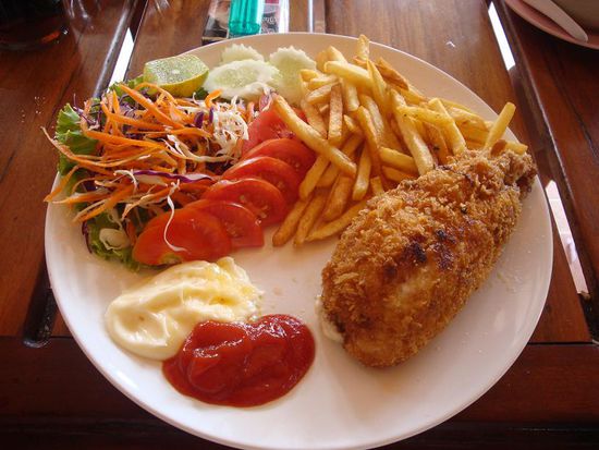 Mein ausgezeichnetes Cordon-Bleu... das war echt der Hammer ! 