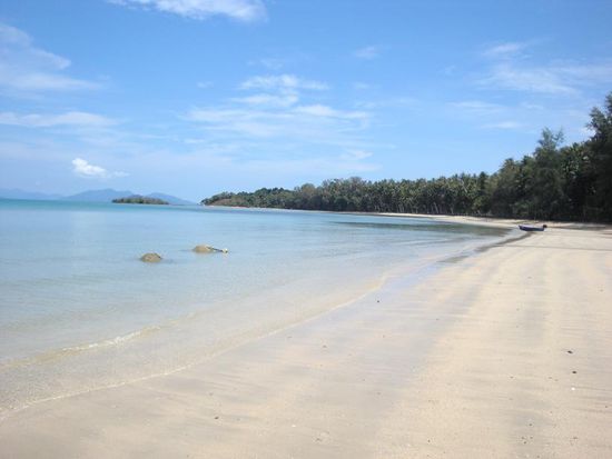 Und so sah der Strand von Koh Mag aus... wunderschoen und Menschenleer... unglaublich !