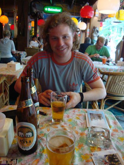 Erstes "Chang" fuer Alain... er war ununterbrochen am grinsen und uebergluecklich hier zu sein !