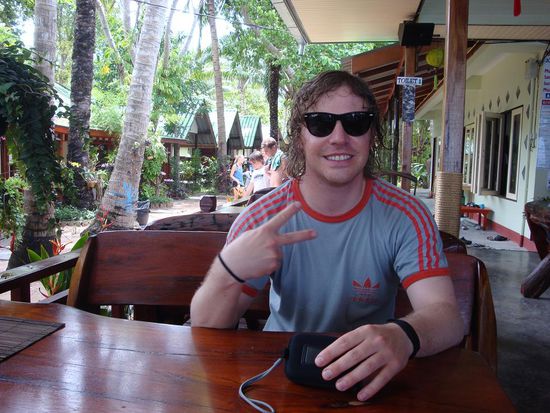 Alain.... gluecklich darueber in Koh Tao zu sein !