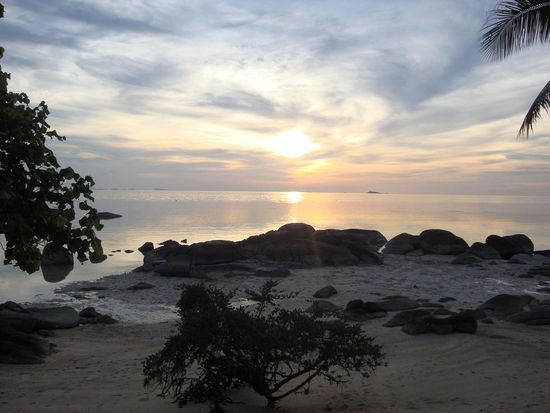 Sonnenuntergang an der "Wok Tum" Beach...
