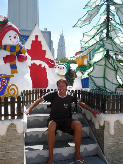 Noch ein letztes Foto im Snow-Park... war irgendwie ein Witz !