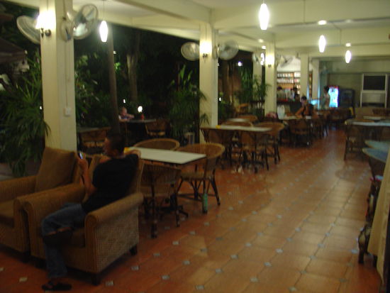 Die gemuetliche "Chill-Out Area" des Lamphun Guesthouses.