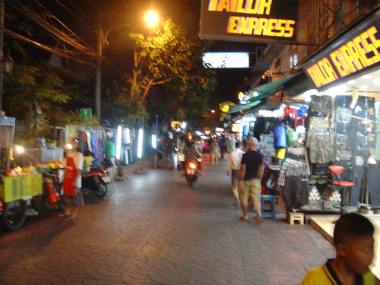 Die Strasse an sich meine Unterkunft befand.