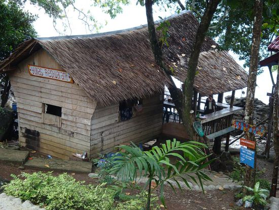 Das kleine Restaurant der Anlage...